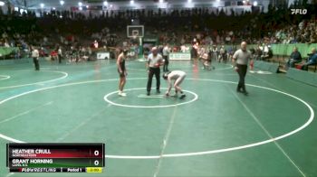 106 lbs Champ. Round 1 - Heather Crull, Northeastern vs Grant Horning, Lapel H.S.