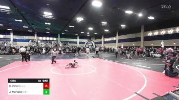 43 lbs Round Of 16 - Hekili Peters, LV Bear WC vs Jesse Morales, Wolfpack WC