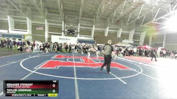 105 lbs Cons. Round 2 - Kenadee Stewart, Central Grand Junction vs Taylor Leishman, Ridgeline