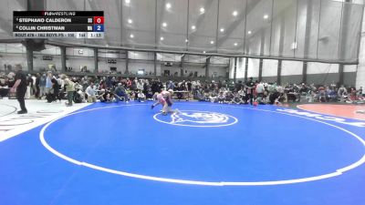 16U Boys FS - 100 lbs Quarters - Stephano Calderon, SC vs Collin Christman, WA