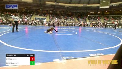 55 lbs Round Of 64 - Zayden Bice, Rising Kingz vs Breckon Milburn, Powerhouse Wrestling Club