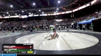 120 lbs Cons. Round 3 - Drake Larsen, Mt. View Oregon vs Troy Valentine, Lake Stevens