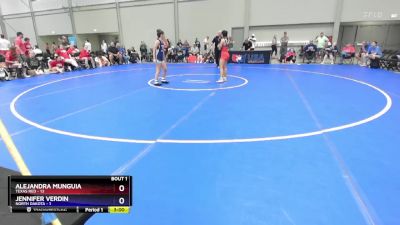 100 lbs Round 1 (8 Team) - Alejandra Munguia, Texas Red vs Jennifer Verdin, North Dakota