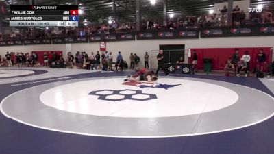 130 kg Quarters - Willie Cox, Alabama vs James Hustoles, NMU-National Training Center