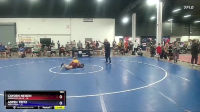 130 lbs Round 3 (8 Team) - Cayden Neisen, Minnesota Blue vs Aspen Tritz, Wisconsin