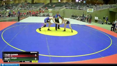 134 lbs Semis (4 Team) - Tyler Garner, Oakland vs Brady Otley, Crane