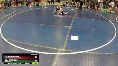 51 lbs Quarterfinal - Tadhg Maguire, Northside Wrestling Club vs Rex Orpinela, Shootbox