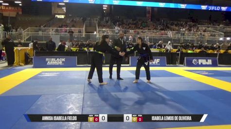 Isabela Lemos De Oliveira vs Annisa Isabella Fields 2025 Pan Jiu Jitsu IBJJF Championship