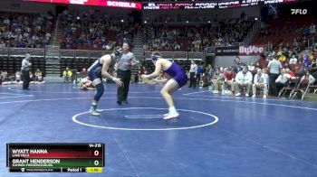 1A-215 lbs Cons. Round 5 - Grant Henderson, Sumner-Fredericksburg vs Wyatt Hanna, Lake Mills