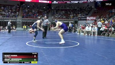 1A-215 lbs Cons. Round 5 - Grant Henderson, Sumner-Fredericksburg vs Wyatt Hanna, Lake Mills