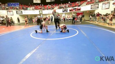 80 lbs Rr Rnd 1 - Hayden Swanson, Gentry Youth Wrestling vs Easton Rowan, Wyandotte Youth Wrestling