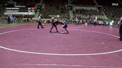 7A 157 lbs Quarterfinal - Thomas Raley, Baker HS vs Caleb Mitchell, Central