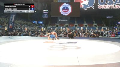 150 lbs Champ. Rd Of 128 - Favio Rivero, Nebraska vs Breyden Buee, North Dakota