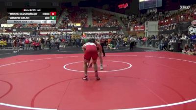 157 lbs Cons. Semi - Drake Blochlinger, Concordia Hs vs Joseph Welsh, Abilene Hs