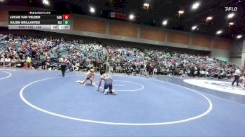 138 lbs Champ. Round 2 - Lucas Van Velzer, Oak Ridge vs Julien Brillantes, Elk Grove