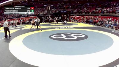 D1-215 lbs Cons. Round 2 - Aidan Weimer, Springboro vs Drayston Martin, Ashland