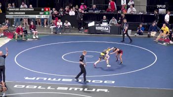 105 lbs Quarterfinal - Liza Krueger, Groton Area vs Shaylee Arredondo, Brandon Valley