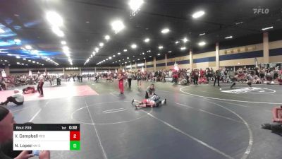 70 lbs Rr Rnd 1 - Vince Campbell, Red Wave WC vs Noah Lopez, NM Gold