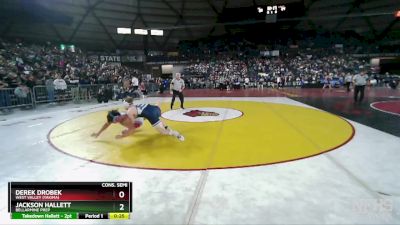 4A 190 lbs Cons. Semi - Jackson Hallett, Bellarmine Prep vs Derek Drobek, West Valley (Yakima)