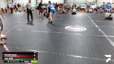 220 lbs Placement (4 Team) - Victor Folks, Glasgow Wrestling vs Van Tane, Storm Wrestling Center 2