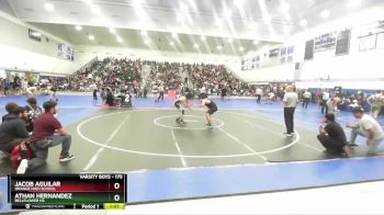 175 lbs Champ. Round 1 - Jacob Aguilar, Orange High School vs Athan Hernandez, Bellflower Hs