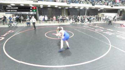 175 lbs Champ. Round 2 - Art Bytyqi, Evanston vs Jack Williams, La Grange (Lyons Township)