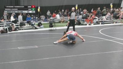 120 lbs Cons. Rd Of 16 - Vivienne Yarbrough, Gracie Barra Westchase Wrestling vs Sierra Loader, Caney Valley