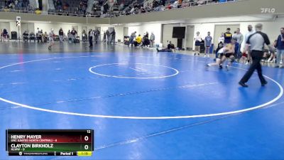 95 lbs Finals (8 Team) - Clayton Birkholz, HLWW vs Henry Mayer, UNC (United North Central)