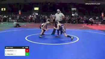 78 lbs Semifinal - Daniel Goodwin, Chaparral WC vs Kobe Negrete, Misfits