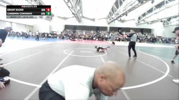 52-B lbs Consi Of 16 #1 - Grant Sauer, Iron Faith Wrestling vs Cameron Convento, All I See Is Gold Academy