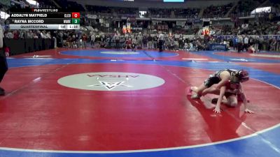 1-5A 107 Quarterfinal - Rayna Mccord, Walter Wellborn vs Addalyn Mayfield, Cleburne County