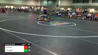 160 lbs Round 1 (6 Team) - Tre Driggett, Brevard FCA- Island Style vs Nicholas Roeder, Tallahassee War Noles