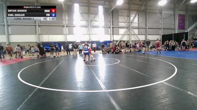 150 lbs Cons. Round 3 - Bryar Jensen, Omak Wrecking Crew Wrestling vs Emil Engler, Yakima Valley Wrestling