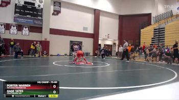 73-80 lbs Round 1 - Porter Warren, Bulldog Premier WC vs Gage Yates, Contenders WA