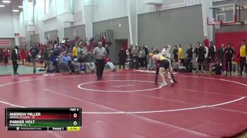 157 lbs Finals (2 Team) - Parker Holt, Muskegon CC vs Andrew Miller, Adrian College