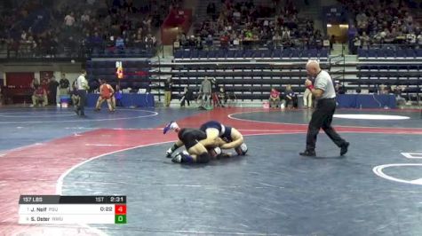 157 lbs Semifinal - Jason Nolf, Penn State vs Shayne Oster, Northwestern