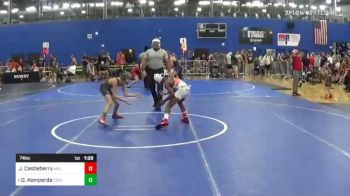 74 lbs Round Of 16 - Jamiel Castleberry, Arlington Cardinals vs Dalton Komperda, Csac