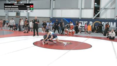 75-80 lbs Champ. Round 3 - Tayleah Skaggs, Rose City Alliance Wrestling vs Brodie McDaniel, Spring Hills Wrestling