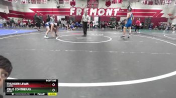 132 lbs Semifinal - Cruz Contreras, Aptos vs Thunder Lewis, Clovis