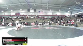 133 lbs 7th Place Match - Devin Gomez, Western Colorado vs Elon Rodriguez, UW-Parkside
