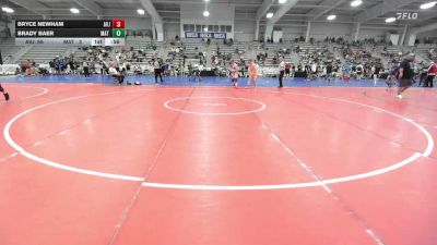 195 lbs Rr Rnd 2 - Bryce Newham, Average Joes - HSB vs Brady Baer, Mat Warriors White HS - HSB