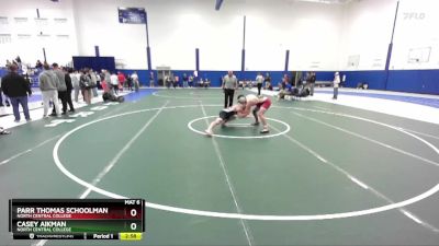 184 lbs 5th Place Match - Parr Thomas Schoolman, North Central College vs Casey Aikman, North Central College