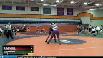 285 lbs Cons. Round 2 - Shelby Jones, Wisconsin-Whitewater vs Ka`Ron Lewis, Ozarks