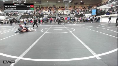 97 lbs Rr Rnd 1 - Kalia Morris, Harrah Little League Wrestling vs Alana Abbott, F-5 Grappling