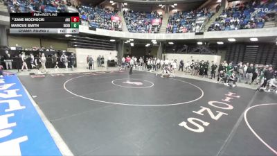 144 lbs Champ. Round 2 - Zane Mochocki, Woodstock (Marian Central Catholic) vs Marcus Smith, Oswego (East)