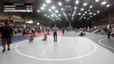 88 lbs Rr Rnd 1 - Isaac Franco, Elbert County Wranglers vs Cooper Reed, Pikes Peak Warriors