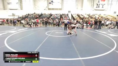 116 lbs Cons. Round 3 - Kohl Muller, Anarchy Wrestling vs Christopher Molina, Club Not Listed