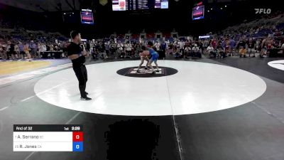 132 lbs Rnd Of 32 - Angel Serrano, SC vs Robert Jones, CA