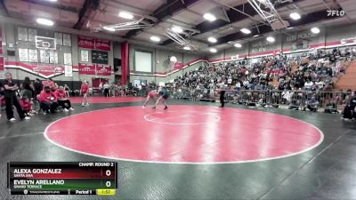 110 lbs Champ. Round 2 - Evelyn Arellano, Grand Terrace vs Alexa Gonzalez, Santa Ana