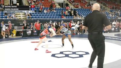 115 lbs Cons. Sub-rd Of 32 - Rachel Hayes, South Carolina vs Danita Palmore, Illinois